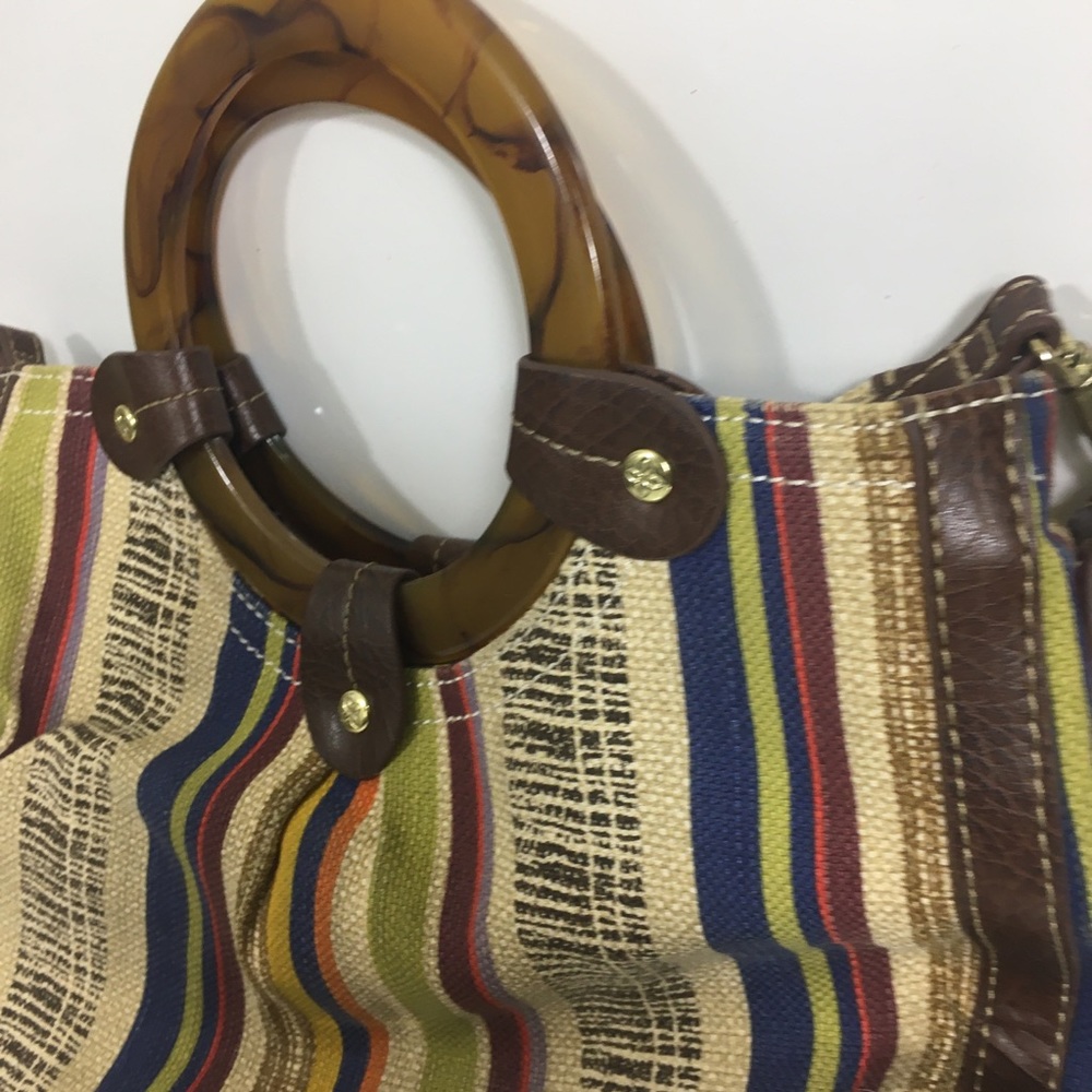 RELIC Vintage Style Wooden Handle Handbag Purse - Picture 2 of 5